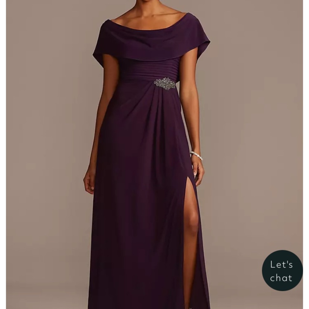 ALEX EVENINGS
Pleated Matte Jersey Cowlneck Sheath Dress